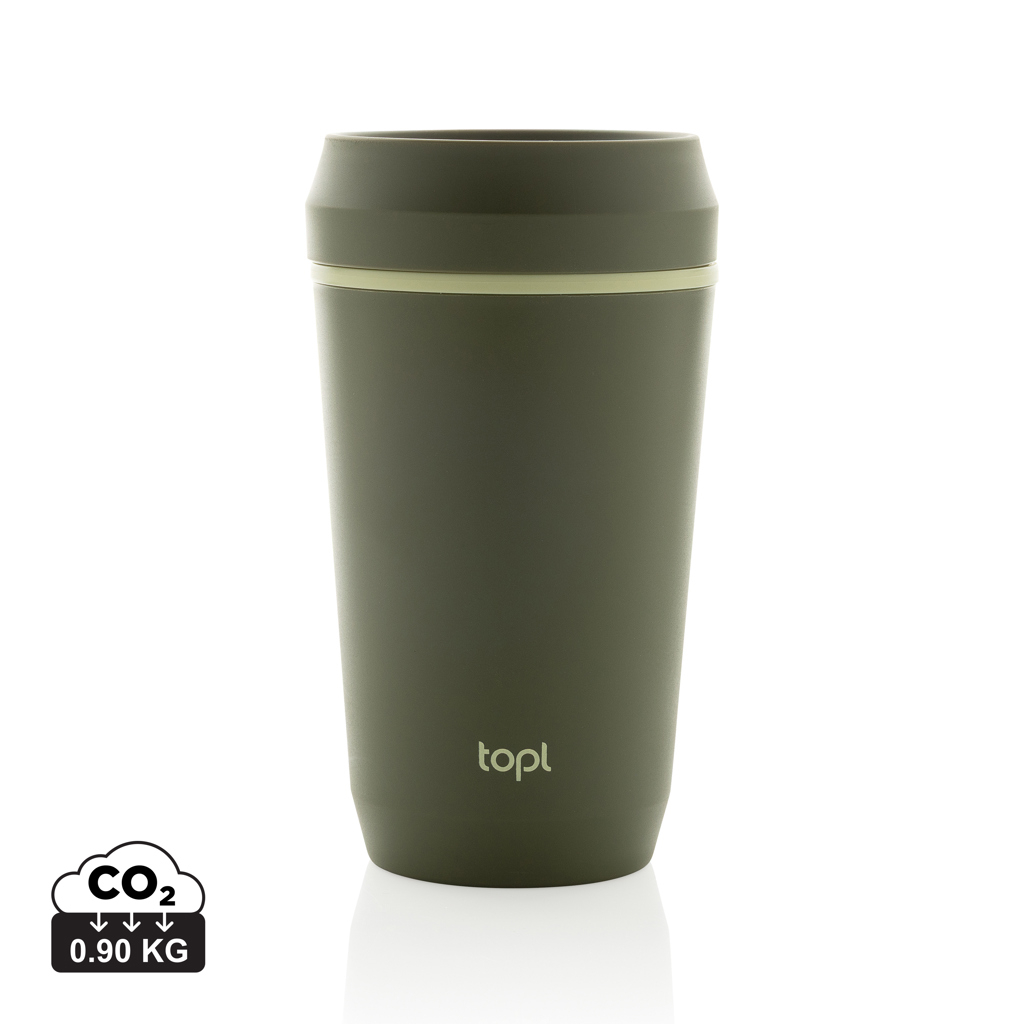 Mug 354 ml personnalisé avec couvercle 360° Topl Vert 